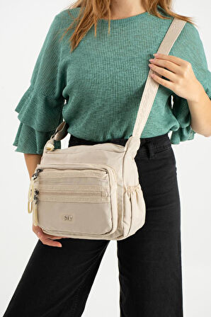 Kadın Postacı Çanta 26*21 Cm Hafif Poliamid Su İtici Yumuşak Kumaş Çapraz Askılı Omuz Çantası