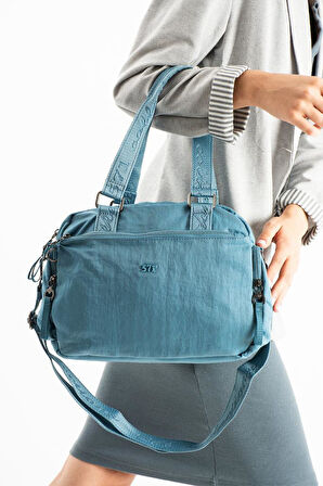 Kadın Omuz Çantası Çapraz Askılı Postacı Kadın Çantası 25*32 Cm İçi Astarlı Hafif Poliamid Kumaş 