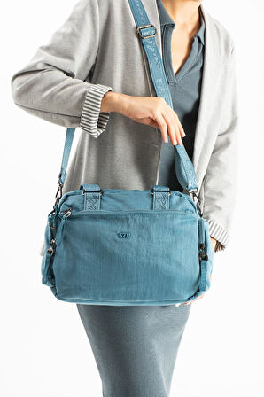 Kadın Omuz Çantası Çapraz Askılı Postacı Kadın Çantası 25*32 Cm İçi Astarlı Hafif Poliamid Kumaş 