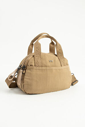 Kadın Omuz Çantası Elde Tutmalı Çapraz Askılı Postacı Kadın Çantası 20*27 Cm Astarlı Hafif Kumaş 