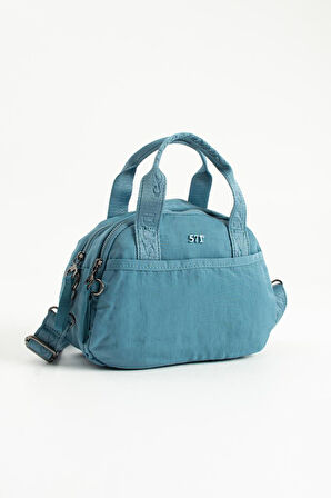 Kadın Omuz Çantası Elde Tutmalı Çapraz Askılı Postacı Kadın Çantası 20*27 Cm Astarlı Hafif Kumaş 