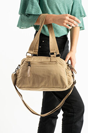 Kadın Omuz Çantası Çapraz Askılı Postacı Kadın Çantası 21*31 Cm Poliamid Hafif Kumaş Kol Çantası