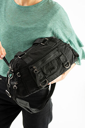 Kadın Omuz Çantası Çapraz Askılı Postacı Kadın Çantası 21*31 Cm Poliamid Hafif Kumaş Kol Çantası