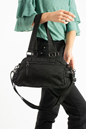 Kadın Omuz Çantası Çapraz Askılı Postacı Kadın Çantası 21*31 Cm Poliamid Hafif Kumaş Kol Çantası