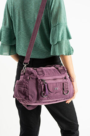 Kadın Omuz Çantası Çapraz Askılı Postacı Kadın Çantası 21*31 Cm Poliamid Hafif Kumaş Kol Çantası