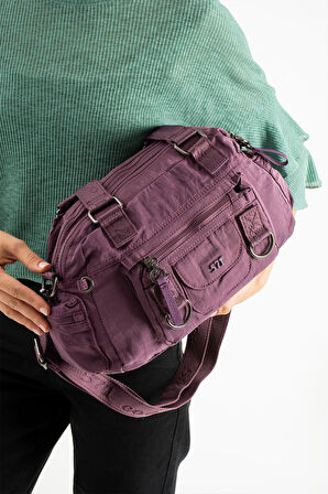 Kadın Omuz Çantası Çapraz Askılı Postacı Kadın Çantası 21*31 Cm Poliamid Hafif Kumaş Kol Çantası