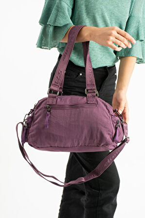 Kadın Omuz Çantası Çapraz Askılı Postacı Kadın Çantası 21*31 Cm Poliamid Hafif Kumaş Kol Çantası