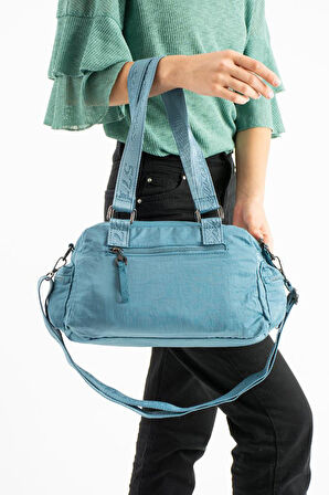 Kadın Omuz Çantası Çapraz Askılı Postacı Kadın Çantası 21*31 Cm Poliamid Hafif Kumaş Kol Çantası