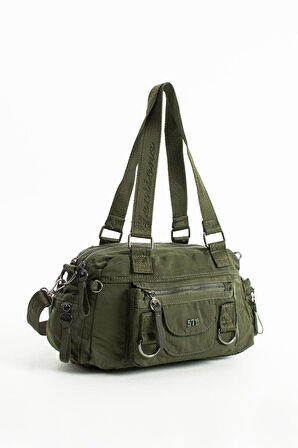 Kadın Omuz Çantası Çapraz Askılı Postacı Kadın Çantası 21*31 Cm Poliamid Hafif Kumaş Kol Çantası