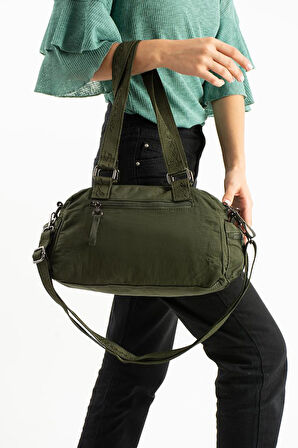 Kadın Omuz Çantası Çapraz Askılı Postacı Kadın Çantası 21*31 Cm Poliamid Hafif Kumaş Kol Çantası