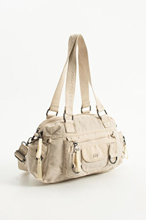 Kadın Omuz Çantası Çapraz Askılı Postacı Kadın Çantası 21*31 Cm Poliamid Hafif Kumaş Kol Çantası