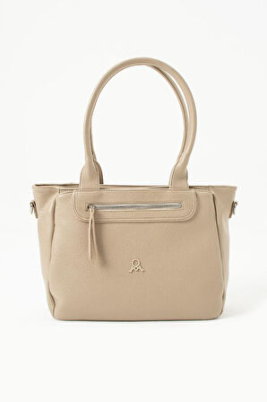 Suni Deri Kadın Omuz Çantası 35*28 Cm Çapraz Askılı Postacı Çanta Çok Cepli Vegan Deri Kol Çantası