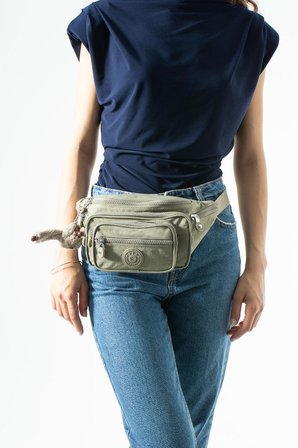 Unisex Bel Çantası Free Bag Klinkır Kumaş Hafif Yağmur Geçirmez Kumaş Çok Cepli 571 Collection