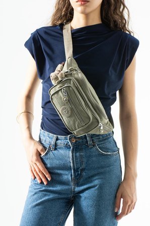 Unisex Bel Çantası Free Bag Klinkır Kumaş Hafif Yağmur Geçirmez Kumaş Çok Cepli 571 Collection