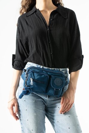 Unisex Bel Çantası Free Bag Klinkır Kumaş Postacı Omuz Çantası Fonksiyonel Kullanım Çapraz Askılı