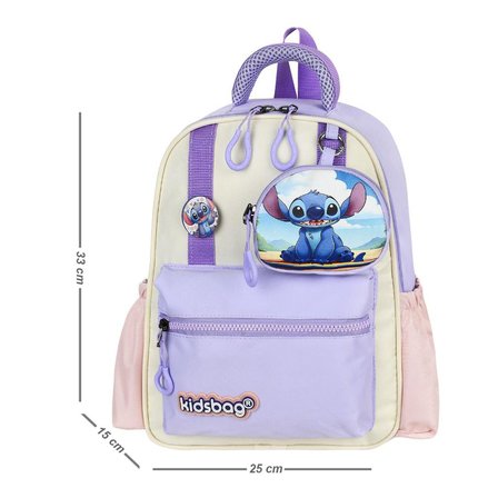 Kız Çocuk Anaokulu Çantası Ortopedik Ultra Lüx Kreş Çantası 33*25 Cm Su İtici Kumaş Sırt Çantası