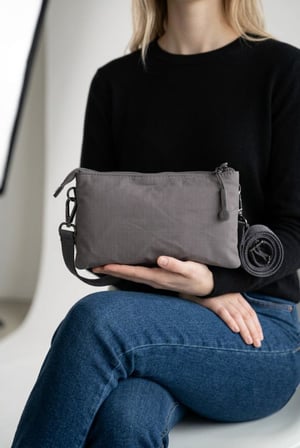 Paraşüt Kumaş Mini Çapraz Askılı Kadın Çanta Yağmur Geçirmez El Askılı Çanta 20*12 Cm Telefonluk