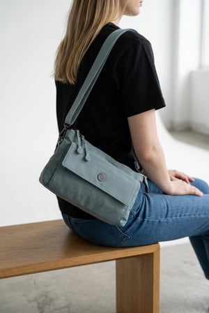Paraşüt Kumaş Mini Çapraz Askılı Kadın Çanta Yağmur Geçirmez El Askılı Çanta 20*12 Cm Telefonluk