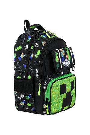 İlkokul Çantası MineCraft 3'lü Set 42*30 Cm Beslenme Çantası Kalem Kutusu Ortopedik Erkek Çocuk