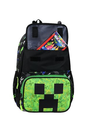 İlkokul Çantası MineCraft 3'lü Set 42*30 Cm Beslenme Çantası Kalem Kutusu Ortopedik Erkek Çocuk