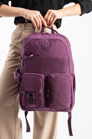 Unisex Klinkır Okul Çantası Lise Ortaokul Üniversite Sırt Çantası 45*30 Cm Hafif Kumaş Çok Cepli 