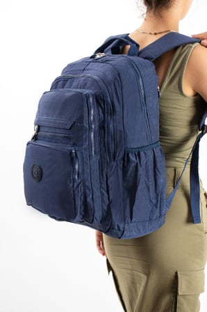 Unisex Okul Çantası Lise Ortaokul Üniversite Klinkır Sırt Çantası 43*30 Cm Hafif Kumaş Çok Cepli 2F