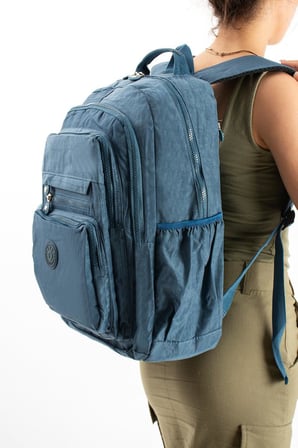 Unisex Okul Çantası Lise Ortaokul Üniversite Klinkır Sırt Çantası 43*30 Cm Hafif Kumaş Çok Cepli 2F