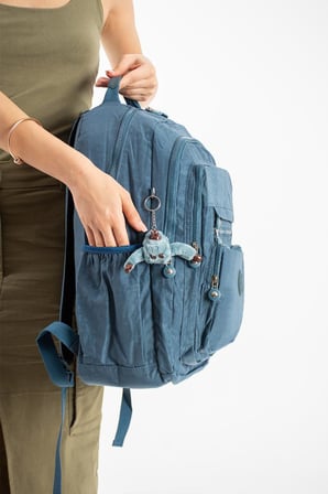 Unisex Okul Çantası Lise Ortaokul Üniversite Klinkır Sırt Çantası 43*30 Cm Hafif Kumaş Çok Cepli 2F