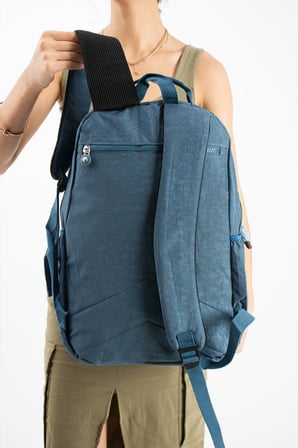 Unisex Okul Çantası Lise Ortaokul Üniversite Klinkır Sırt Çantası 43*30 Cm Hafif Kumaş Çok Cepli 2F