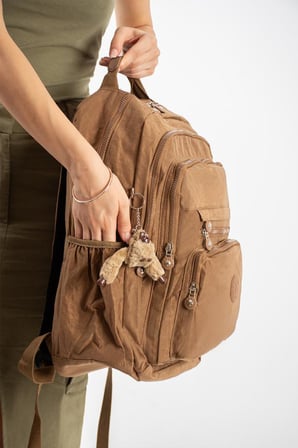 Unisex Okul Çantası Lise Ortaokul Üniversite Klinkır Sırt Çantası 43*30 Cm Hafif Kumaş Çok Cepli 2F