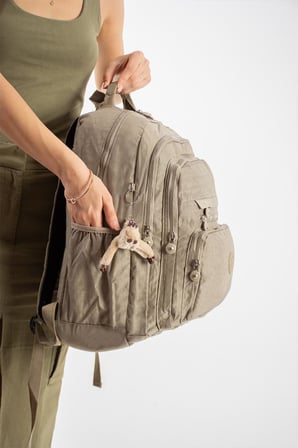 Unisex Okul Çantası Lise Ortaokul Üniversite Klinkır Sırt Çantası 43*30 Cm Hafif Kumaş Çok Cepli 2F