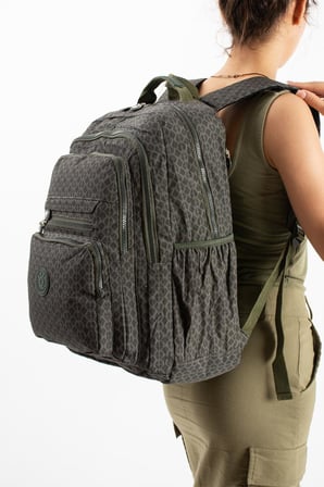 Unisex Okul Çantası Lise Ortaokul Üniversite Klinkır Sırt Çantası 43*30 Cm Hafif Kumaş Çok Cepli 2F