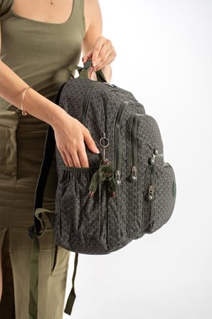 Unisex Okul Çantası Lise Ortaokul Üniversite Klinkır Sırt Çantası 43*30 Cm Hafif Kumaş Çok Cepli 2F