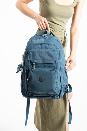Unisex Okul Çantası Lise Ortaokul Üniversite Sırt Çantası 43*30 Cm Hafif Klinkır Kumaş Çok Cepli