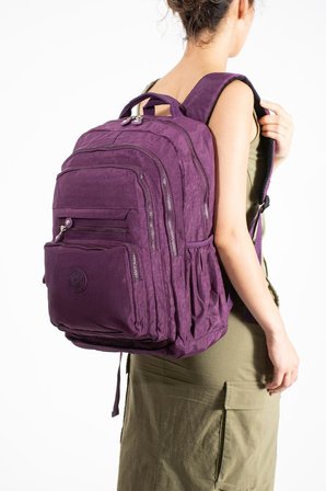 Unisex Okul Çantası Lise Ortaokul Üniversite Sırt Çantası 43*30 Cm Hafif Klinkır Kumaş Çok Cepli