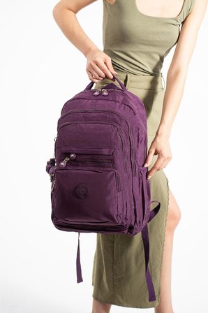 Unisex Okul Çantası Lise Ortaokul Üniversite Sırt Çantası 43*30 Cm Hafif Klinkır Kumaş Çok Cepli
