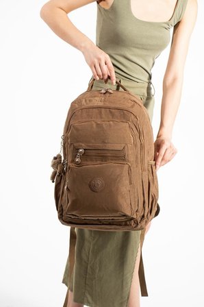 Unisex Okul Çantası Lise Ortaokul Üniversite Sırt Çantası 43*30 Cm Hafif Klinkır Kumaş Çok Cepli