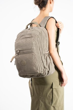 Unisex Okul Çantası Lise Ortaokul Üniversite Sırt Çantası 43*30 Cm Hafif Klinkır Kumaş Çok Cepli