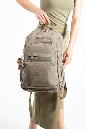 Unisex Okul Çantası Lise Ortaokul Üniversite Sırt Çantası 43*30 Cm Hafif Klinkır Kumaş Çok Cepli