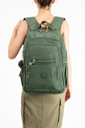 Unisex Okul Çantası Lise Ortaokul Üniversite Sırt Çantası 43*30 Cm Hafif Klinkır Kumaş Çok Cepli