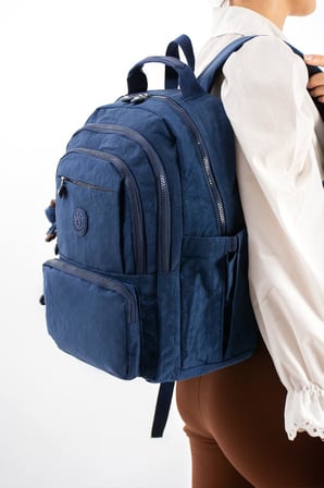 Unisex Okul Çantası Lise Ortaokul Üniversite Sırt Çantası 40*30 Cm Hafif Klinkır Kumaş Çok Cepli 3S