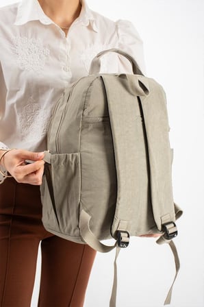 Unisex Okul Çantası Lise Ortaokul Üniversite Sırt Çantası 40*30 Cm Hafif Klinkır Kumaş Çok Cepli 3S