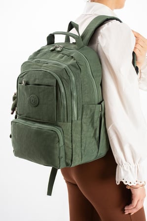 Unisex Okul Çantası Lise Ortaokul Üniversite Sırt Çantası 40*30 Cm Hafif Klinkır Kumaş Çok Cepli 3S
