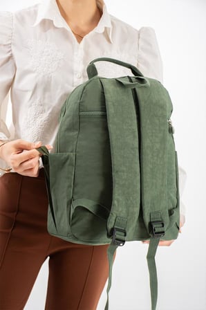 Unisex Okul Çantası Lise Ortaokul Üniversite Sırt Çantası 40*30 Cm Hafif Klinkır Kumaş Çok Cepli 3S