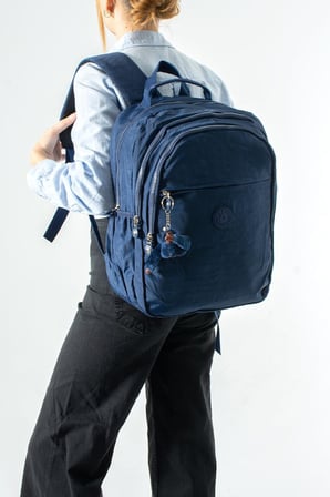 Unisex Klinkır Okul Çantası Lise Ortaokul Üniversite Sırt Çantası 40*30 Cm Hafif Kumaş Çok Cepli 3K