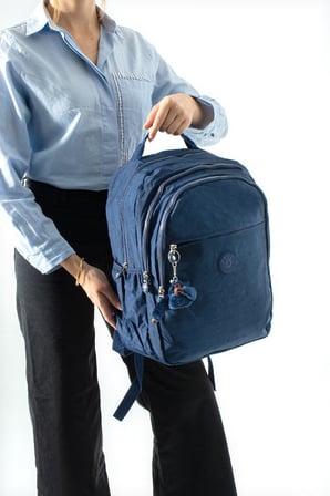 Unisex Klinkır Okul Çantası Lise Ortaokul Üniversite Sırt Çantası 40*30 Cm Hafif Kumaş Çok Cepli 3K