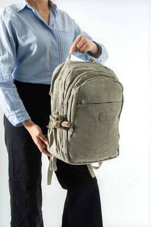 Unisex Klinkır Okul Çantası Lise Ortaokul Üniversite Sırt Çantası 40*30 Cm Hafif Kumaş Çok Cepli 3K