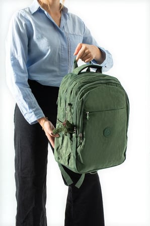Unisex Klinkır Okul Çantası Lise Ortaokul Üniversite Sırt Çantası 40*30 Cm Hafif Kumaş Çok Cepli 3K