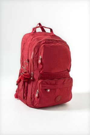 Unisex Okul Çantası Lise Ortaokul Üniversite Sırt Çantası 43*30 Cm Klinkır Hafif Kumaş Çok Cepli 2H
