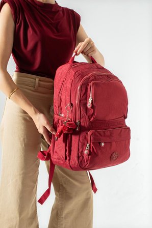 Unisex Okul Çantası Lise Ortaokul Üniversite Sırt Çantası 43*30 Cm Klinkır Hafif Kumaş Çok Cepli 2H